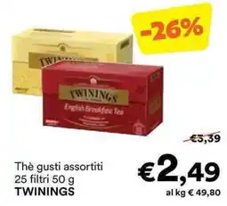 Unes Thè gusti assortiti TWININGS offerta