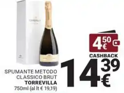 Supermercati Gulliver Spumante Metodo Classico Brut Torrevilla offerta