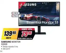 Trony SAMSUNG MONITOR S30GD offerta