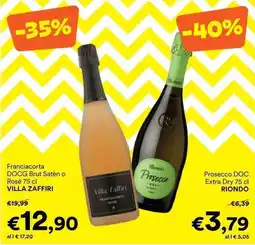 Unes Franciacorta DOCG Brut Satèn o Rosé 75 cl VILLA ZAFFIRI offerta