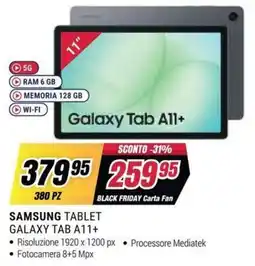 Trony SAMSUNG TABLET GALAXY TAB A11+ offerta