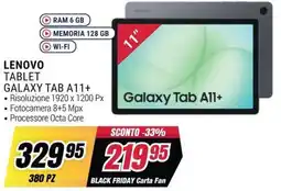 Trony LENOVO TABLET GALAXY TAB A11+ offerta