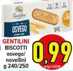 Iper Triscount Gentilini Biscotti osvego/novellini offerta