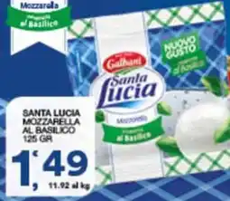 Sisa Santa Lucia Mozzarella al Basilico offerta