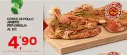 Sisa Coscie di pollo aperte per griglia offerta
