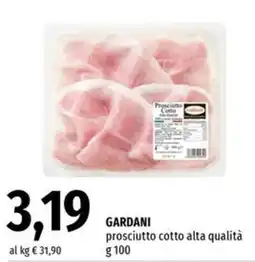 Famila Market GARDANI prosciutto cotto alta qualità offerta