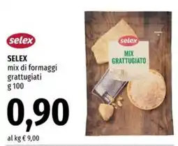 Famila Market SELEX mix di formaggi grattugiati offerta
