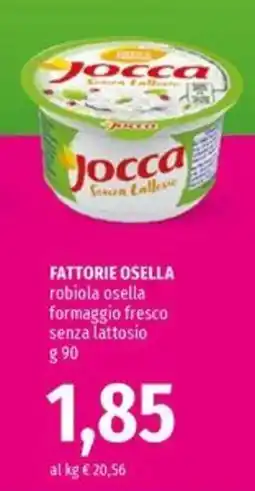 Famila Market Jocca Robiola Osella offerta