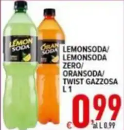 Iper Triscount LEMONSODA/LEMONSODA ZERO/ORANSODA/TWIST GAZZOSA offerta