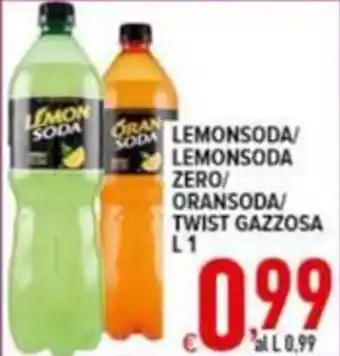 Iper Triscount LEMONSODA/LEMONSODA ZERO/ORANSODA/TWIST GAZZOSA offerta