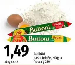 Famila Market Buitoni pasta brisée, sfoglia fresca offerta