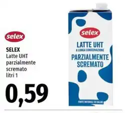 Famila Market SELEX Latte UHT parzialmente scremato offerta