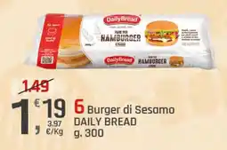 Supermercati Dok Burger di Sesamo DAILY BREAD offerta