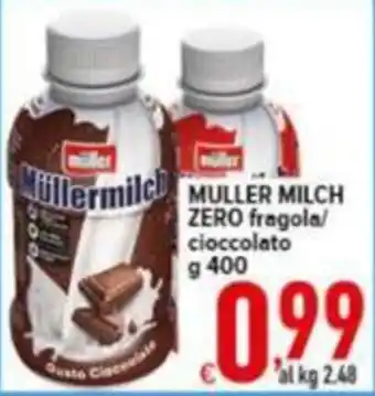 Iper Triscount Müller Milch ZERO fragola/cioccolato offerta