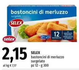 Famila Market SELEX bastoncini di merluzzo offerta