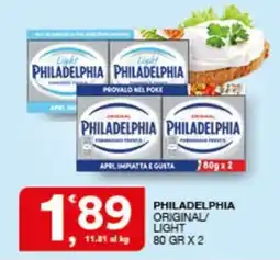 Sisa PHILADELPHIA ORIGINAL/LIGHT offerta