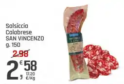 Supermercati Dok Salsiccia Calabrese SAN VINCENZO offerta