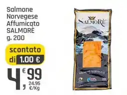 Supermercati Dok Salmone norvegese affumicato salmore offerta
