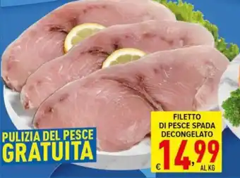 Iper Triscount Filetto di pesce spada decongelato offerta