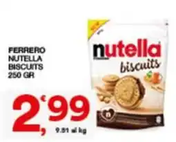 Sisa FERRERO NUTELLA BISCUITS offerta