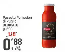 Supermercati Dok Passata Pomodori di Puglia DEDICATO Granoro offerta