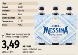 Famila Market Messina birra cristalli di sale offerta