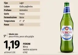 Famila Market Peroni birra nastro azzurro offerta