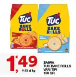 Sisa SAIWA TUC BAKE ROLLS offerta