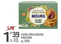 Supermercati Dok Fette Biscottate MISURA offerta