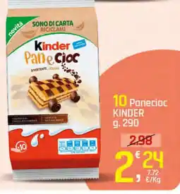 Supermercati Dok 10 panecioc kinder offerta