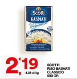Sisa SCOTTI RISO BASMATI CLASSICO offerta
