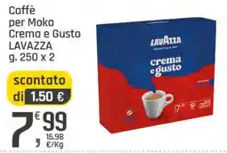 Supermercati Dok Caffè per Moka Crema e Gusto LAVAZZA offerta