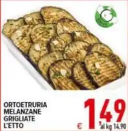 Iper Triscount ORTOETRURIA MELANZANE GRIGLIATE L'ETTO offerta