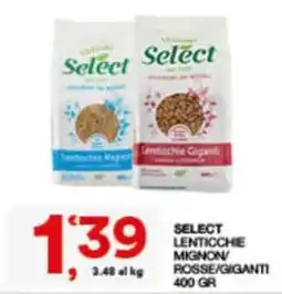 Sisa Select Lenticchie Mignon/Rosse/Giganti offerta