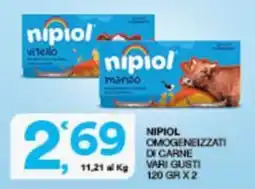Sisa Nipiol omogeneizzati di carne vari gusti offerta