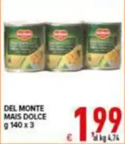 Iper Triscount DEL MONTE MAIS DOLCE offerta