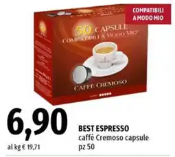 Famila Market BEST ESPRESSO caffè Cremoso offerta