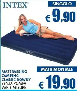 Europlanet Casa INTEX MATERASSINO CAMPING CLASSIC DOWNY offerta