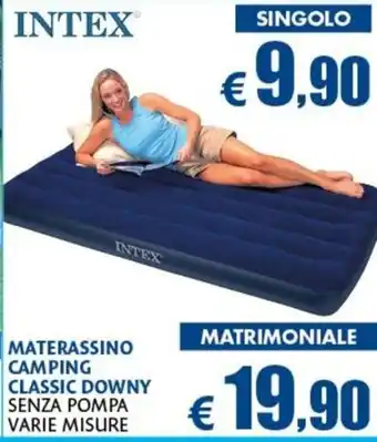 INTEX MATERASSINO CAMPING CLASSIC DOWNY