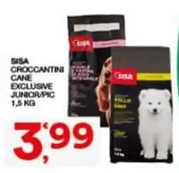 Sisa SISA CROCCANTINI CANE EXCLUSIVE JUNIOR/PIC offerta