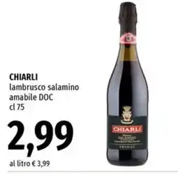 Famila Market CHIARLI lambrusco salamino amabile DOC offerta