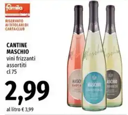 Famila Market Cantine Maschio vini frizzanti assortiti offerta