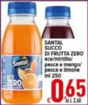 Iper Triscount Santal Succo di frutta zero offerta
