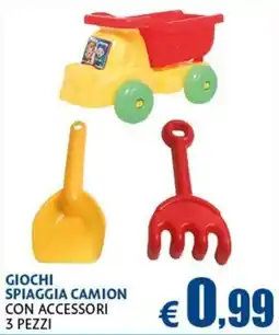 Europlanet Casa GIOCHI SPIAGGIA CAMION offerta