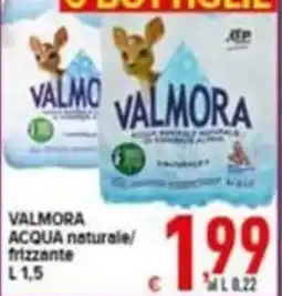 Iper Triscount VALMORA ACQUA naturale/frizzante offerta