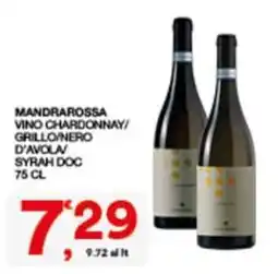 Sisa MANDRAROSSA VINO CHARDONNAY/GRILLO/NERO D'AVOLA/ SYRAH DOC offerta