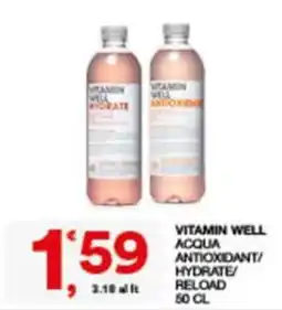 Sisa Vitamin Well Acqua Antioxidant/Hydrate/Reload offerta