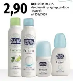 Famila Market Neutro Roberts deodoranti offerta