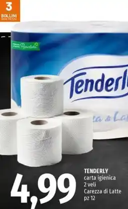 Famila Market TENDERLY carta igienica 2 veli Carezza di Latte offerta
