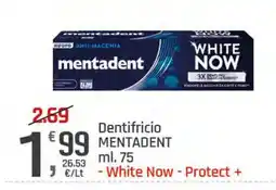 Supermercati Dok Dentifricio MENTADENT offerta